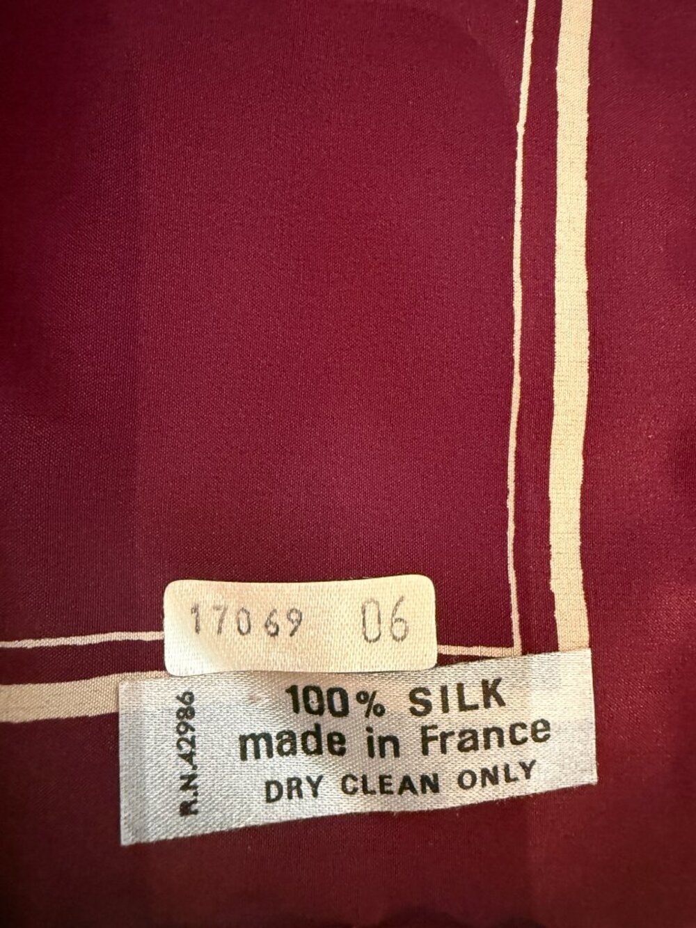 Yves Saint Laurent Vintage 100% Silk Scarf - Picture 2 of 5